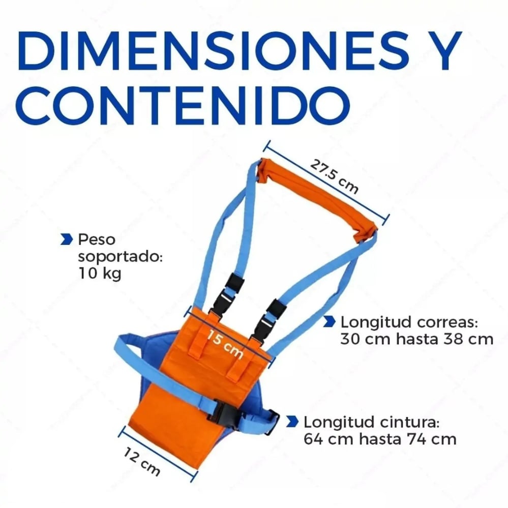 PACK X 2 ARNÉS CAMINADOR BEBÉ – APRENDE A CAMINAR CON SEGURIDAD Y COMODIDAD - 3