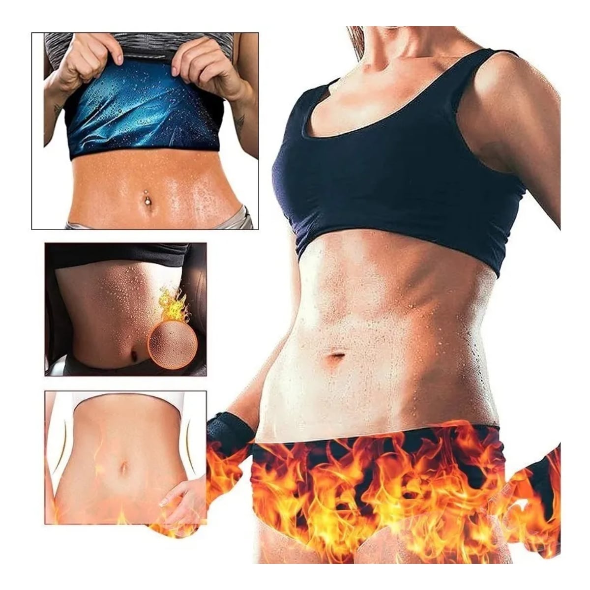 CAMISETA SWEAT SHAPER PARA MUJER – EFECTO SAUNA Y MOLDEADOR DE CUERPO - 1