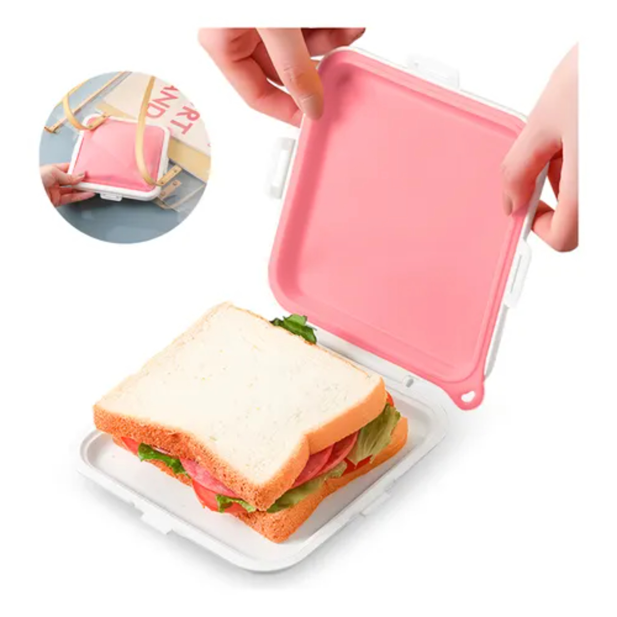 CAJA HERMÉTICA PARA SANDWICH – COLORES SURTIDOS - 7