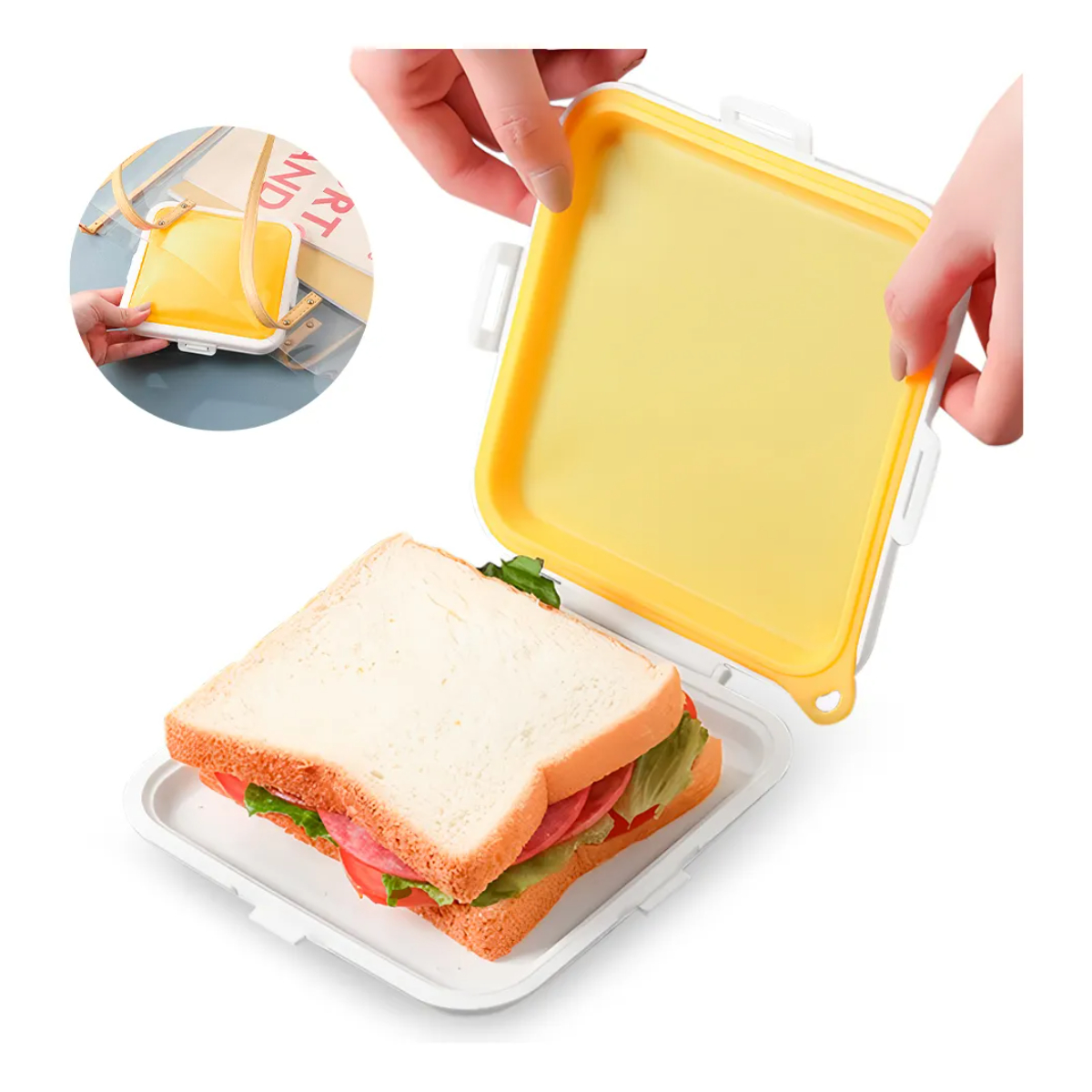 CAJA HERMÉTICA PARA SANDWICH – COLORES SURTIDOS - 9