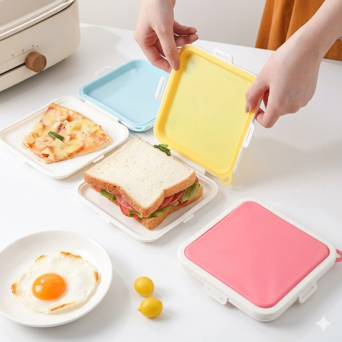 CAJA PARA SANDWICH – CIERRE HERMÉTICO Y PRÁCTICA - 1