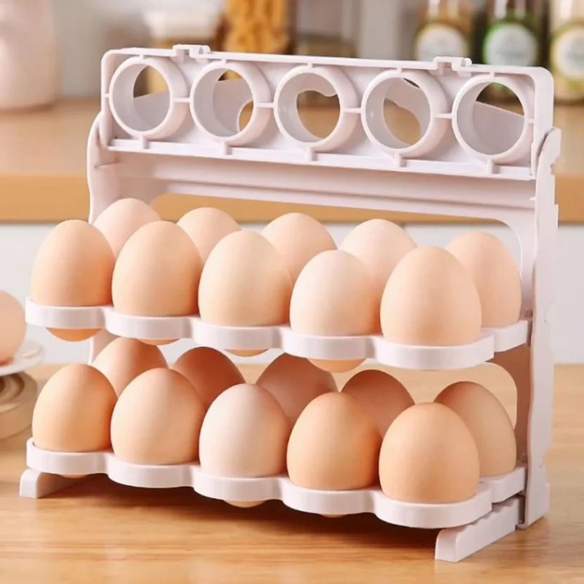 ORGANIZADOR DE HUEVOS 3 NIVELES PARA REFRIGERADORA - 1