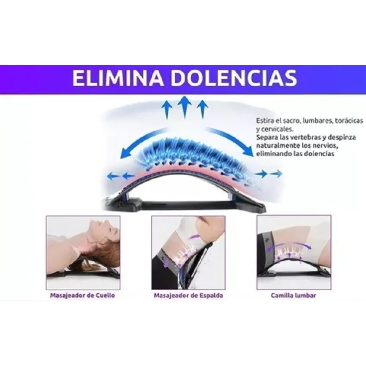 ESTIRADOR DE ESPALDA CON APOYO LUMBAR - 3