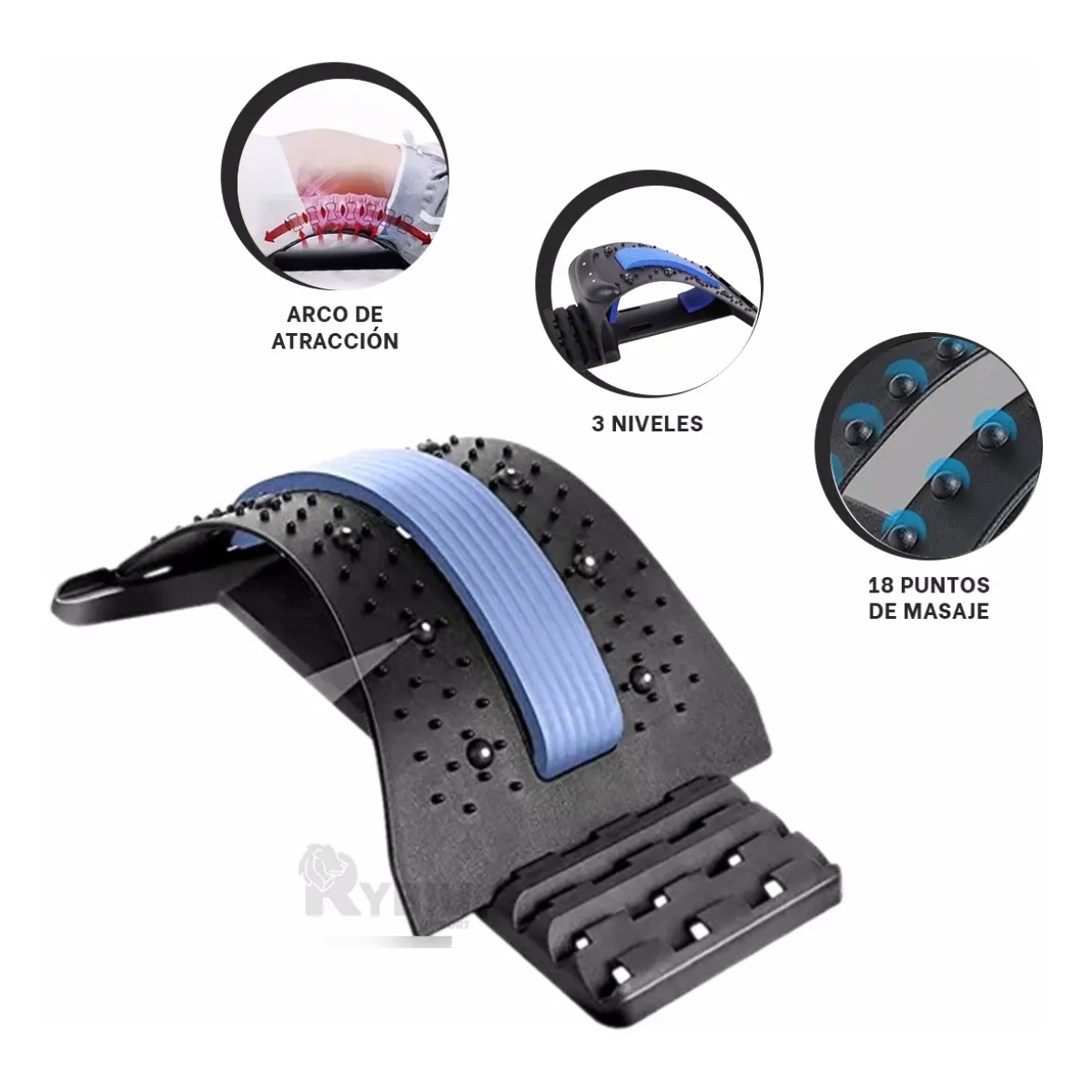 ESTIRADOR DE ESPALDA CON APOYO LUMBAR - 7