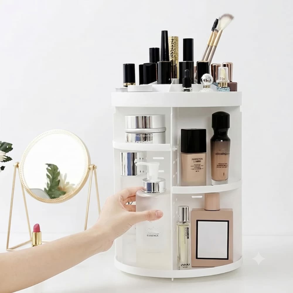 ORGANIZADOR GIRATORIO 360 PARA MAQUILLAJE - 3