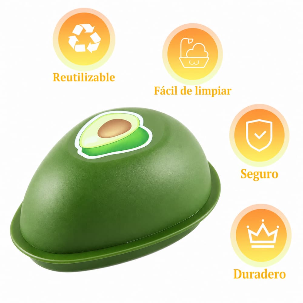 CONSERVADOR DE PALTA REUTILIZABLE PARA REFRIGERADORA - 4