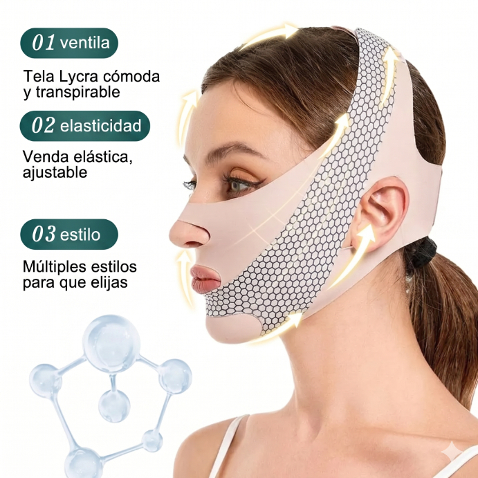 BANDA FACIAL MODELADORA CON VELCRO PARA PAPADA - 2