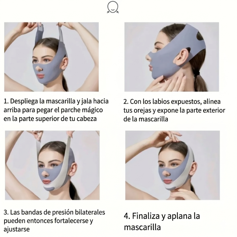 BANDA FACIAL MODELADORA CON VELCRO PARA PAPADA - 6