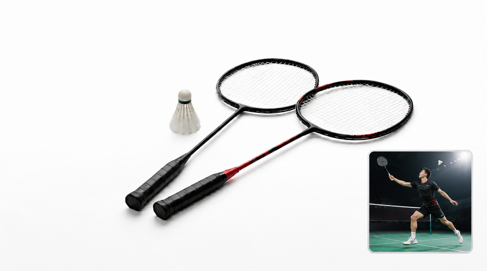 JUEGO DE BÁDMINTON PORTÁTIL PARA NIÑOS Y ADULTOS - 1