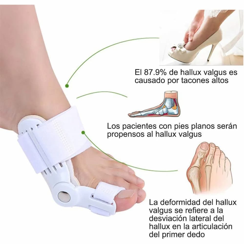 CORRECTOR DE JUANETE HALLUX VALGUS AJUSTABLE PARA PIE - 4