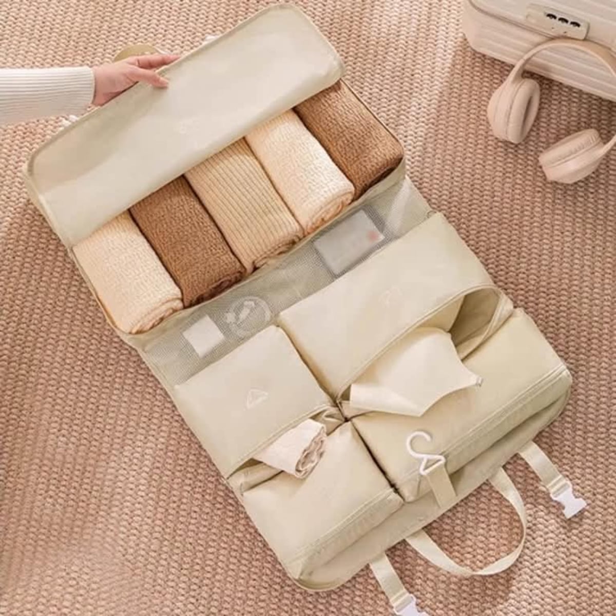 BOLSA ORGANIZADORA DE ROPA PARA VIAJE Y MALETA - 2