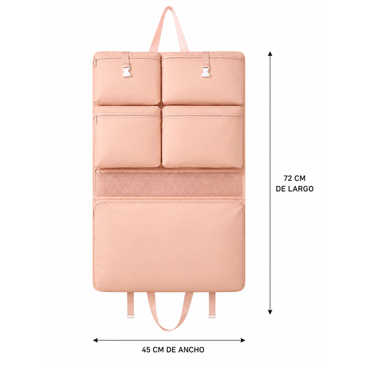 ORGANIZADOR PLEGABLE DE ROPA CON BOLSILLOS PARA VIAJE - 8