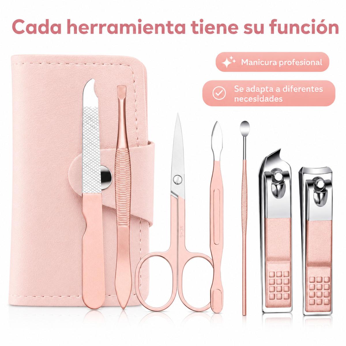 KIT CORTAUÑAS MANICURA Y PEDICURA PARA VIAJE - 8