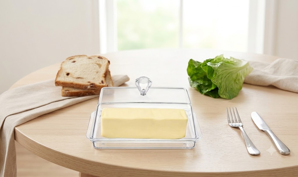 PORTA MANTEQUILLA ACRÍLICO PARA COCINA Y MESA - 2
