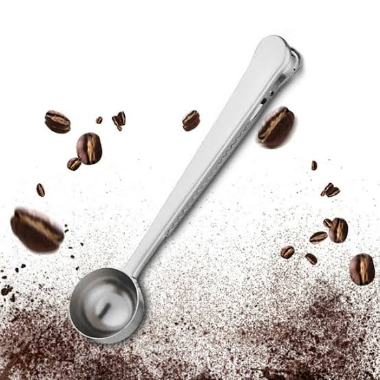 CUCHARA MEDIDORA DE CAFÉ CON CLIP SELLADOR - 2