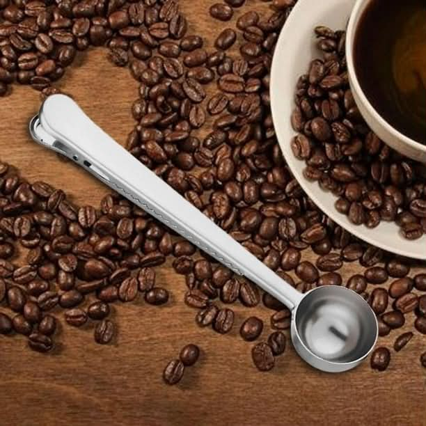 CUCHARA MEDIDORA DE CAFÉ CON CLIP SELLADOR - 7