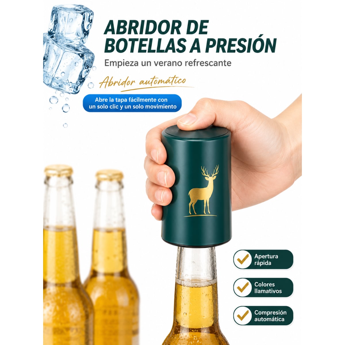 DESTAPADOR MAGNÉTICO AUTOMÁTICO PARA BOTELLAS - 2