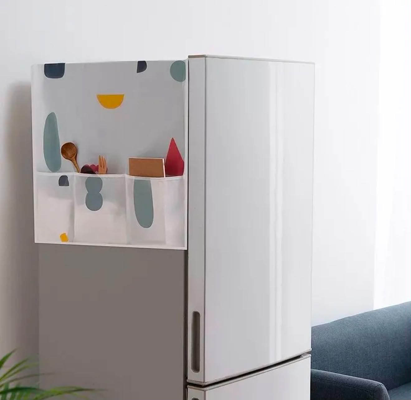 COBERTOR ORGANIZADOR PARA REFRIGERADORA CON BOLSILLOS - 2