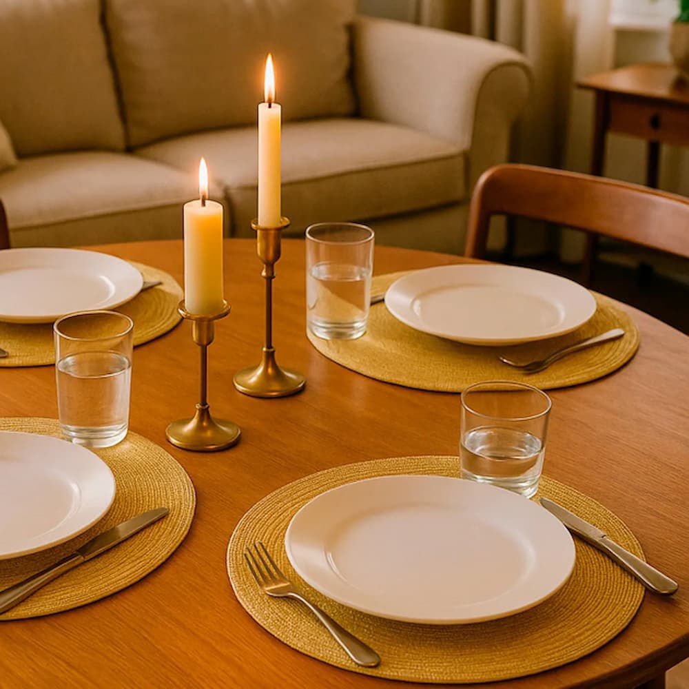 SET X6 INDIVIDUALES DE MESA PLÁSTICO 38 CM VARIOS COLORES - 3