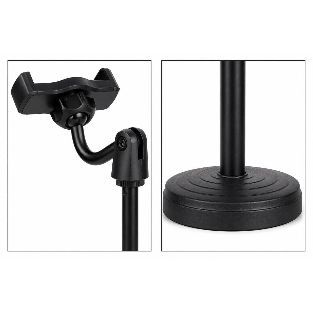 SOPORTE PARA CELULAR DE MESA AJUSTABLE CON GIRO 360° NEGRO - 8