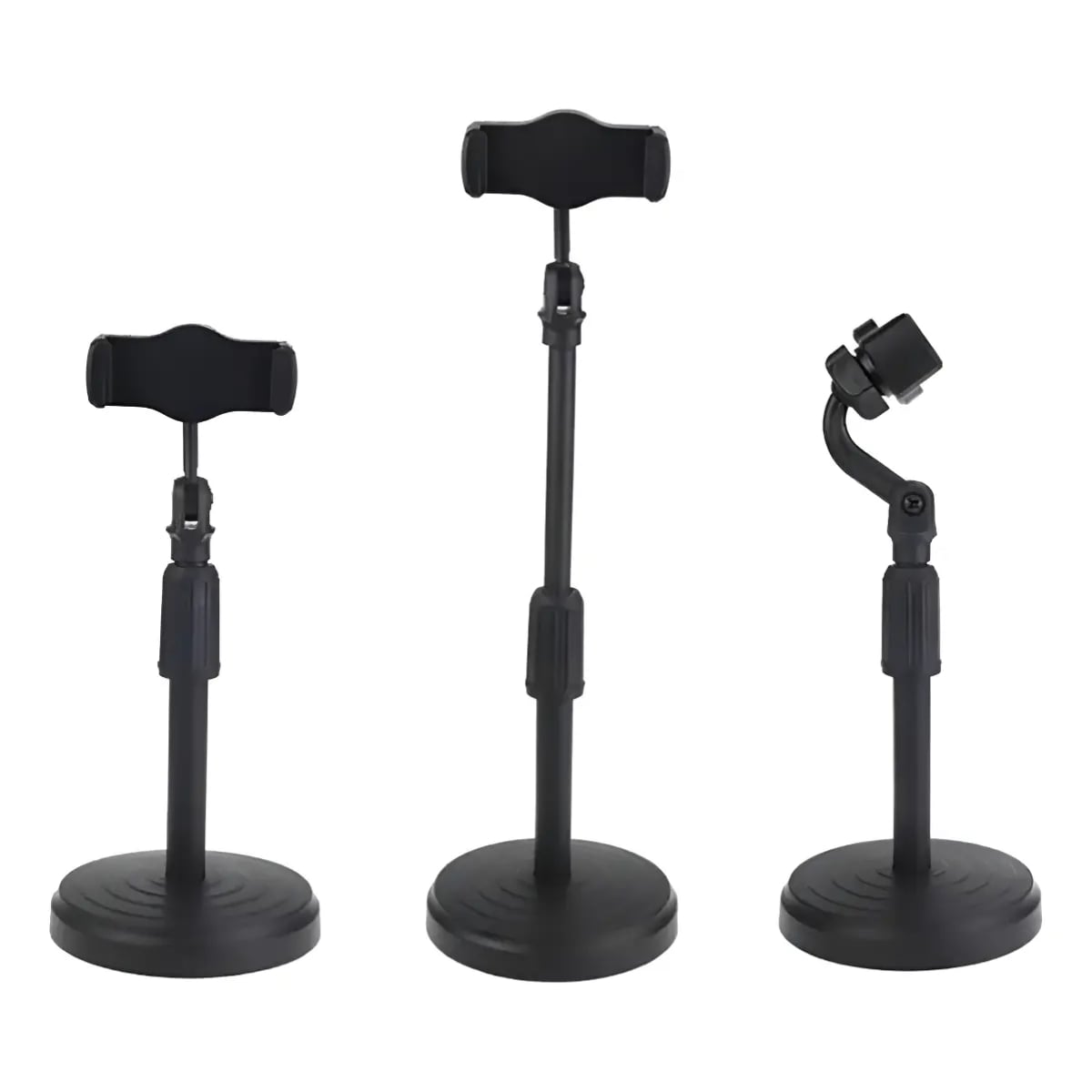 SOPORTE PARA CELULAR DE MESA AJUSTABLE CON GIRO 360° NEGRO - 9
