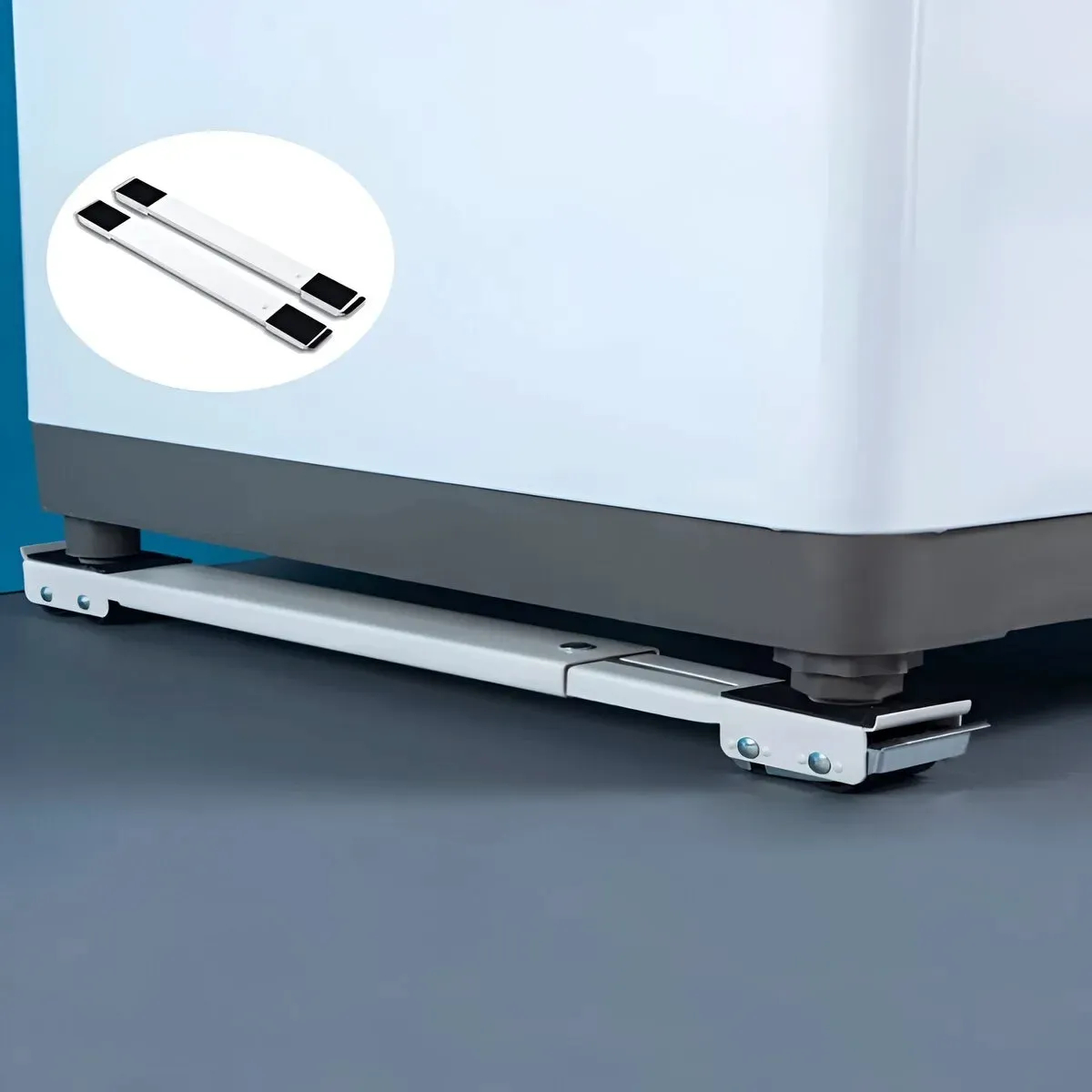 SOPORTE MÓVIL AJUSTABLE PARA LAVADORA, REFRIGERADORA Y MUEBLES 200 KG - 8