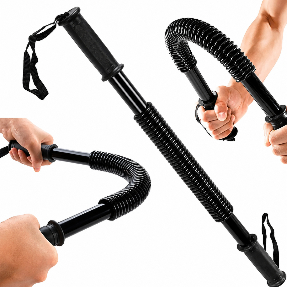 BARRA PARA EJERCICIOS DE FUERZA 20 KG PECHO BRAZOS Y ESPALDA - 4