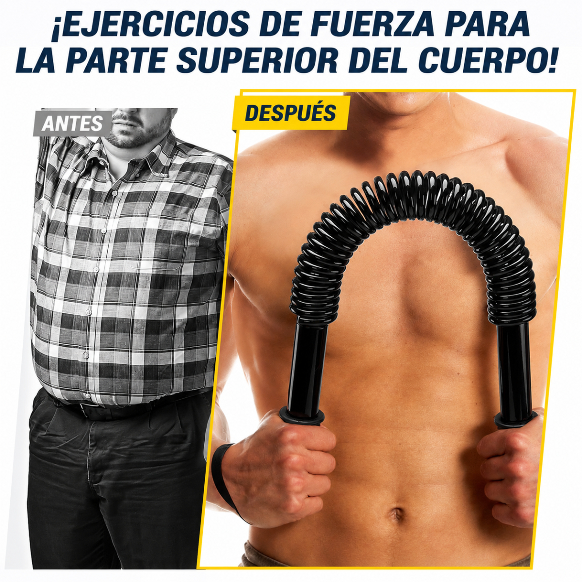 BARRA PARA EJERCICIOS DE FUERZA 20 KG PECHO BRAZOS Y ESPALDA - 9
