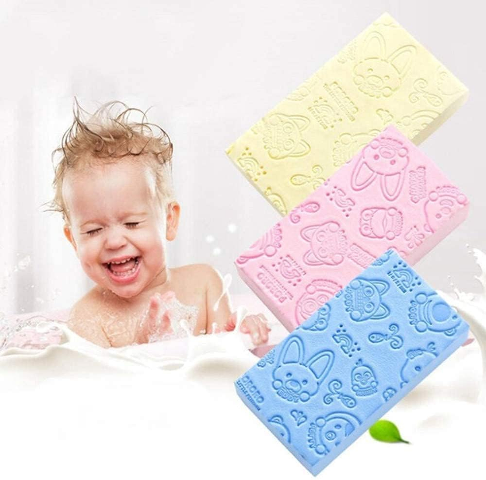 PACK X4 ESPONJAS DE BAÑO EXFOLIANTES PARA LIMPIEZA CORPORAL - 10