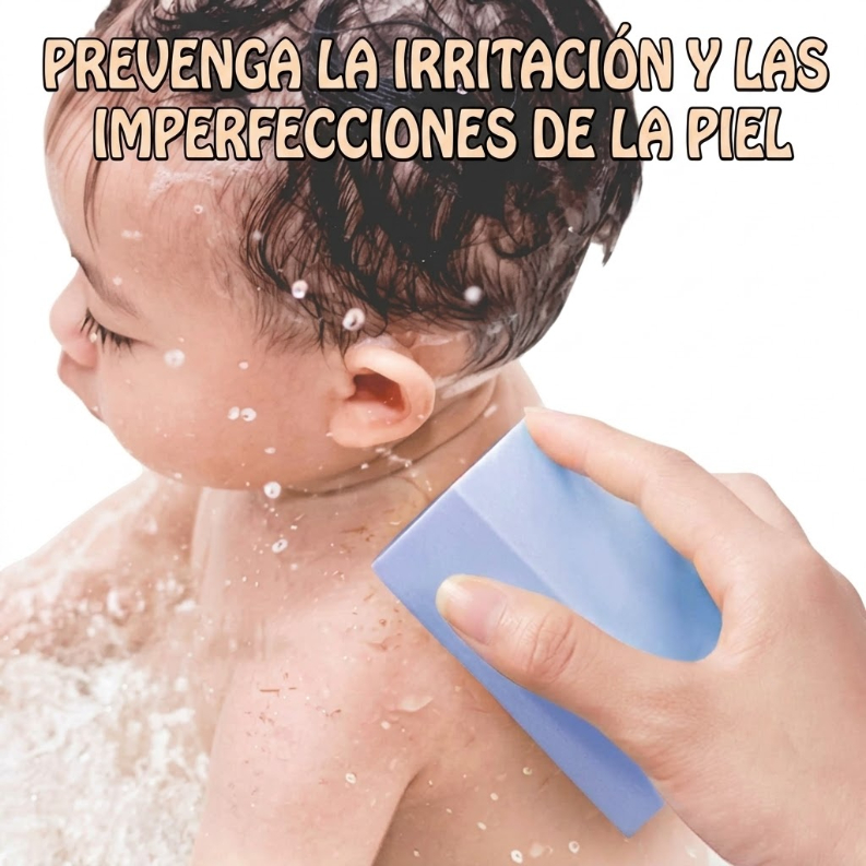 PACK X4 ESPONJAS DE BAÑO EXFOLIANTES PARA LIMPIEZA CORPORAL - 6