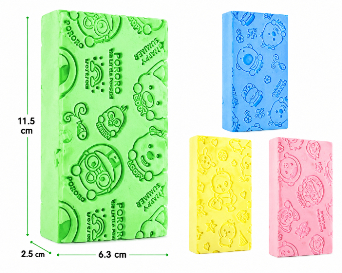 PACK X4 ESPONJAS EXFOLIANTES CORPORALES PARA BAÑO Y DUCHA - 10