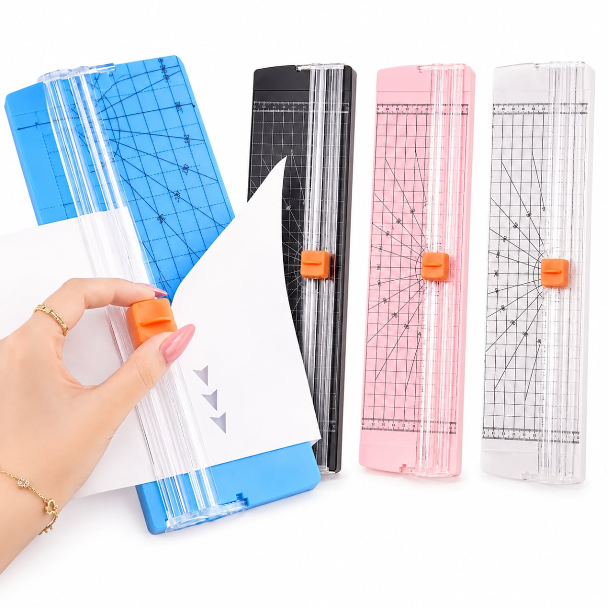 GUILLOTINA CORTADORA DE PAPEL A4 CON REGLA CORTE PRECISO - 1