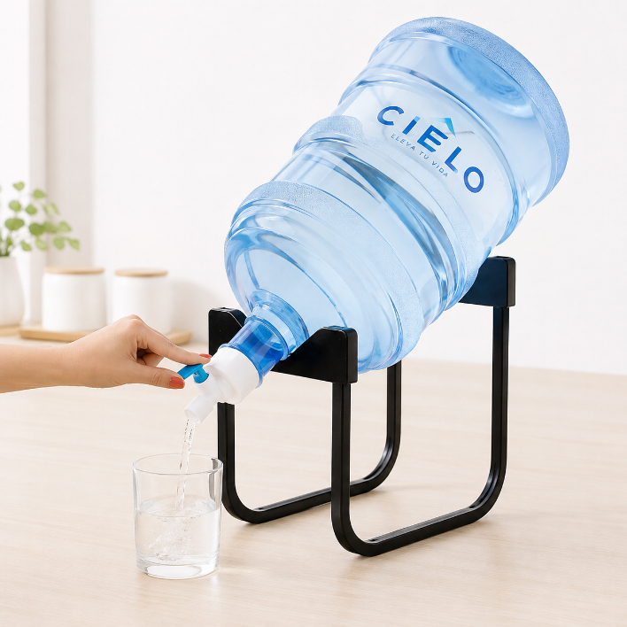 SOPORTE PARA BIDÓN DE AGUA 20L CON CAÑO DISPENSADOR - 2