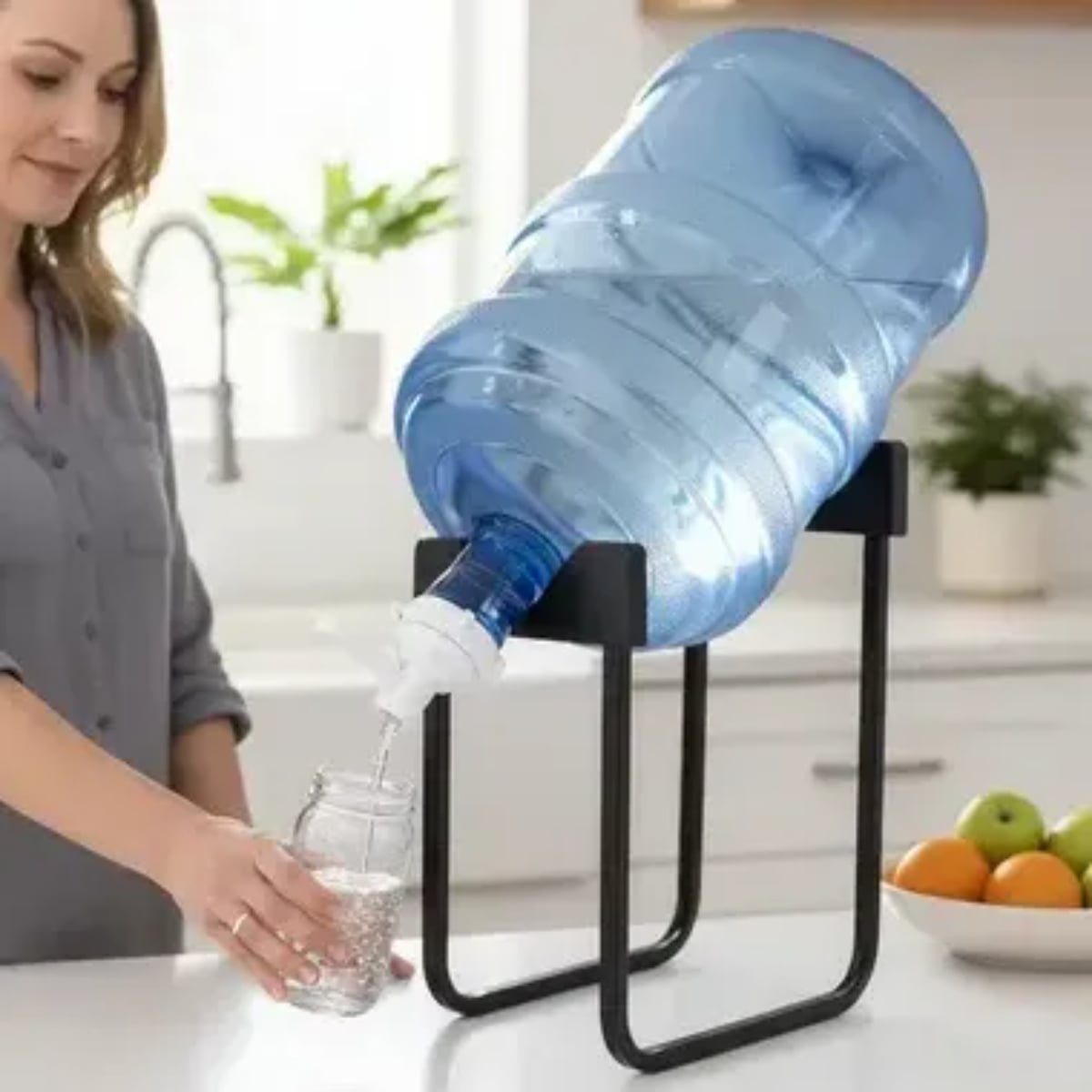 BASE PARA BIDÓN DE AGUA 20L CON CAÑO DISPENSADOR INCLUIDO - 1