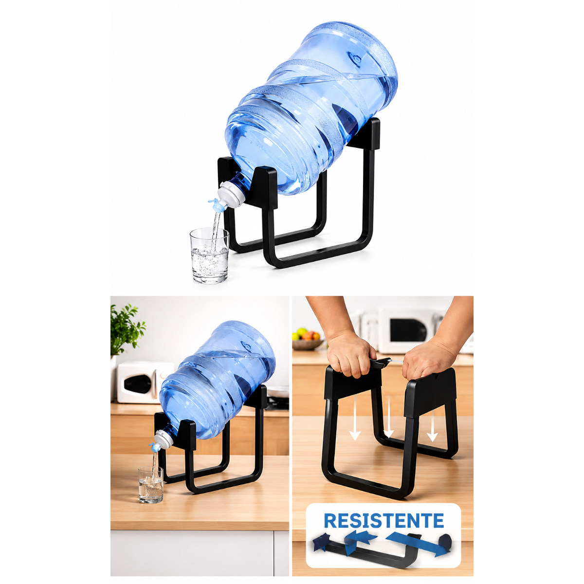 BASE PARA BIDÓN DE AGUA 20L CON CAÑO DISPENSADOR INCLUIDO - 2