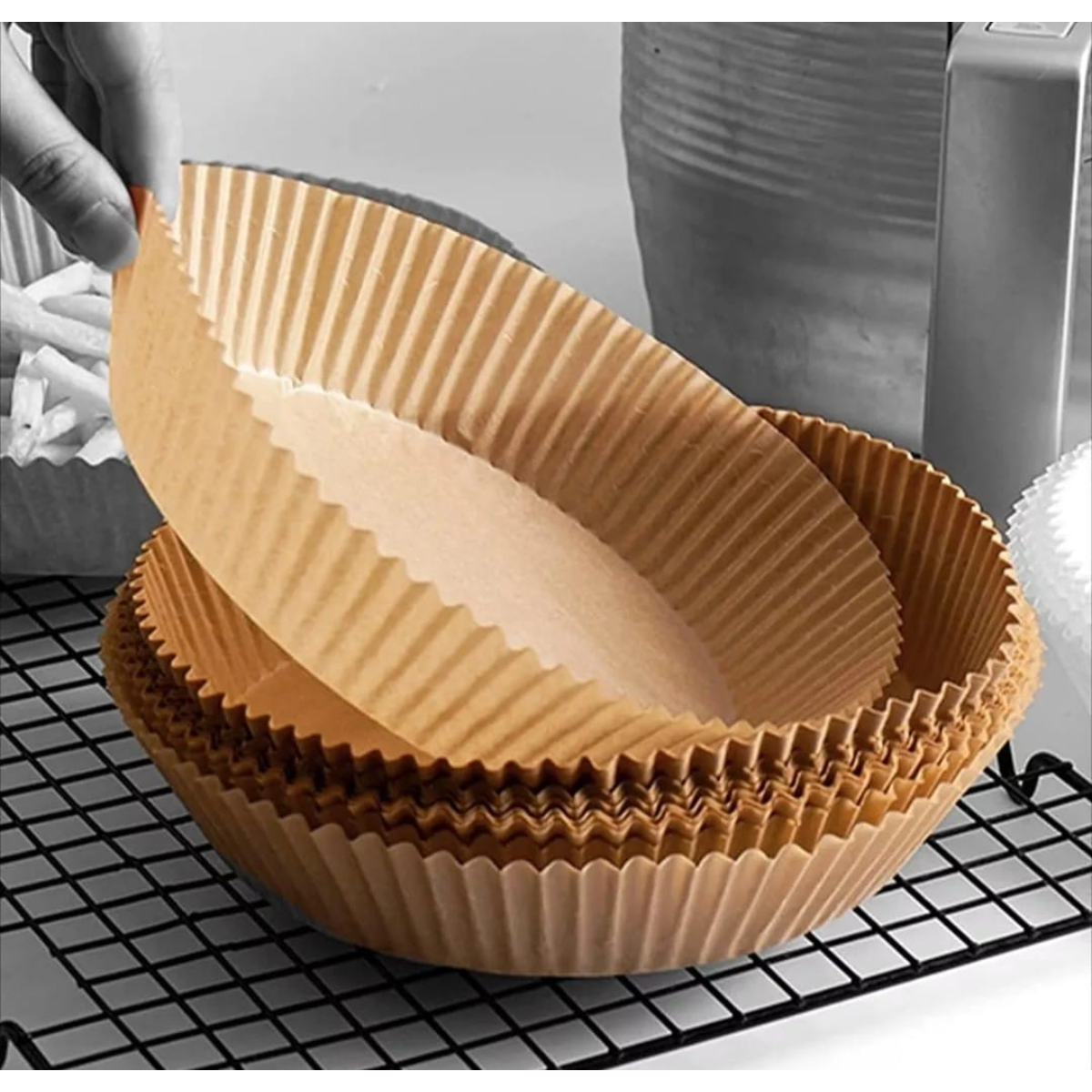 PAPEL ANTIADHERENTE PARA FREIDORA DE AIRE AIR FRYER 50 UNIDADES - 9