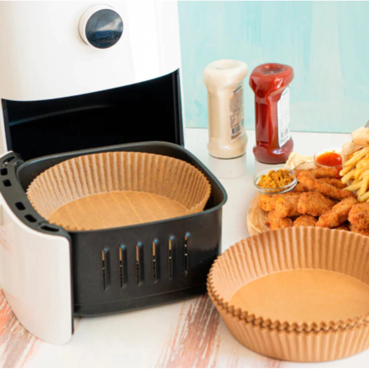 PAPEL ANTIADHERENTE PARA FREIDORA DE AIRE AIR FRYER 100 UNIDADES - 8