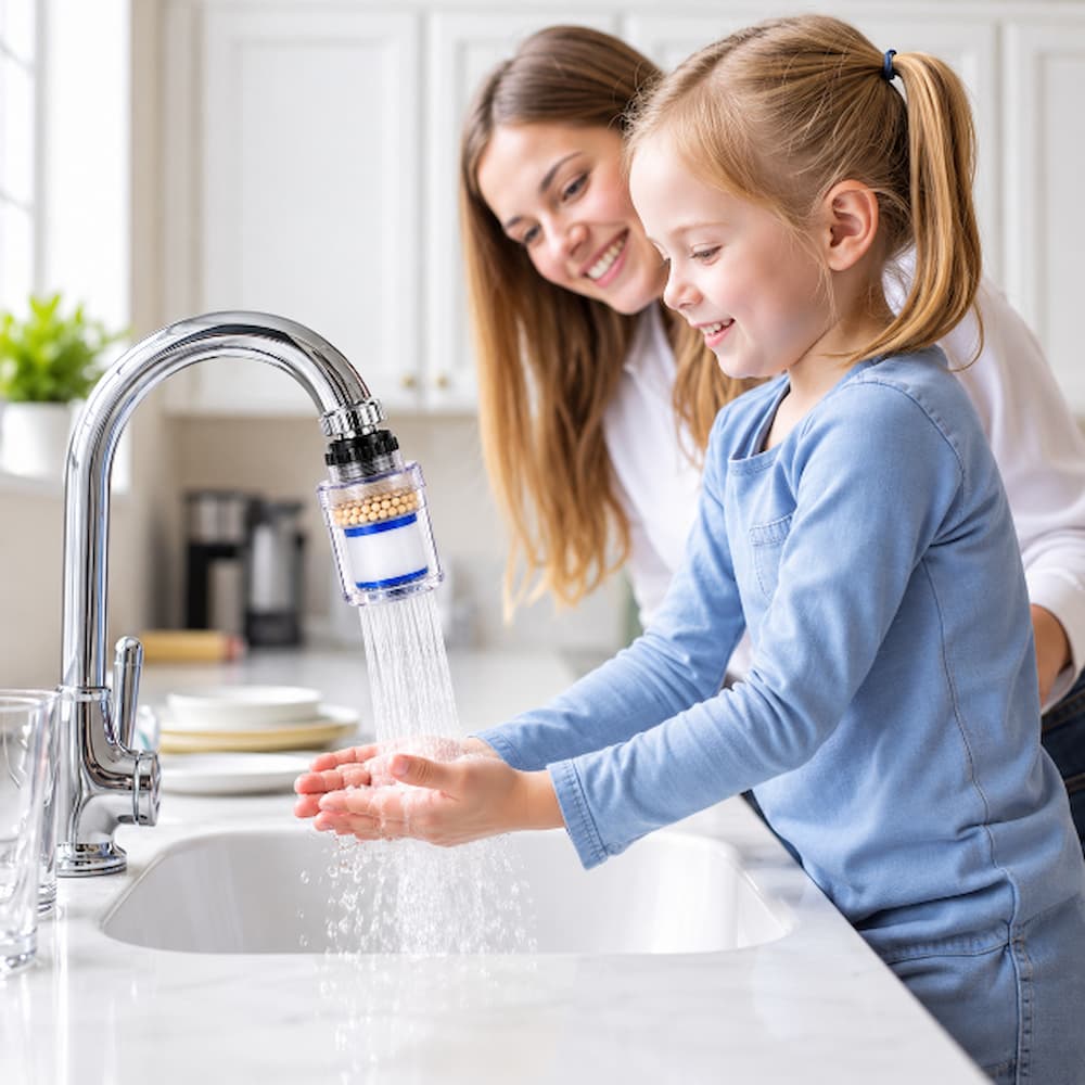 FILTRO PURIFICADOR DE AGUA PARA CAÑO GRIFO GIRATORIO 360 - 4