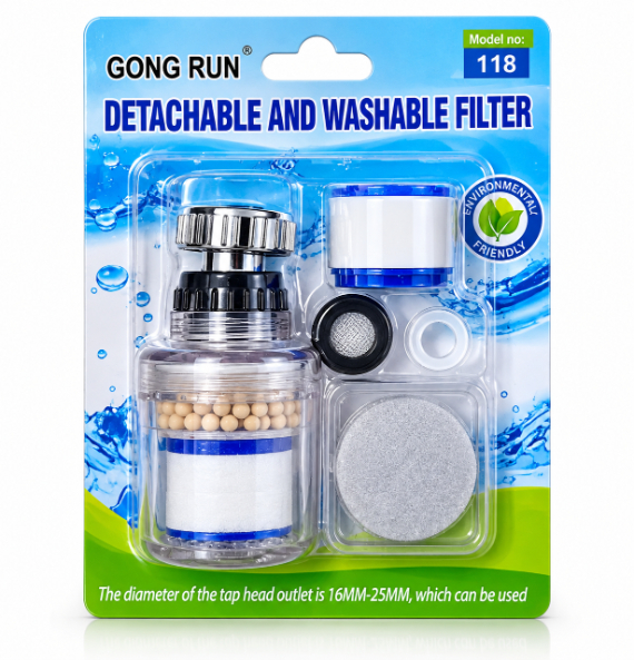 PURIFICADOR FILTRO DE AGUA PARA CAÑO DE COCINA GIRATORIO 360 - 6