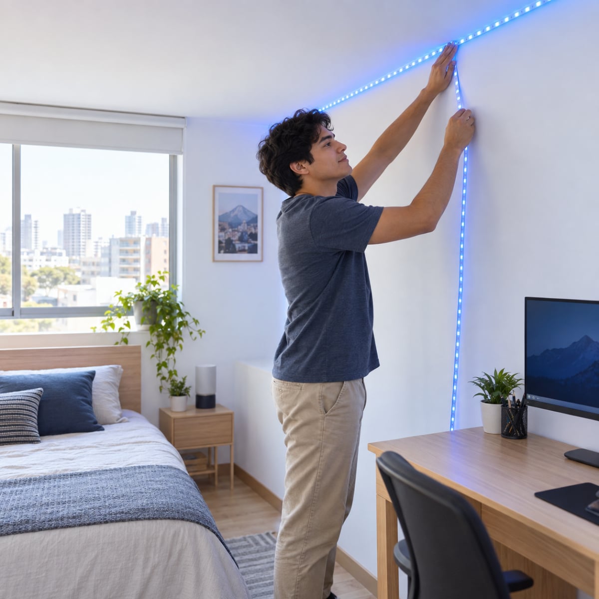 TIRA DE LUCES LED MULTICOLOR 5M PARA TV Y CUARTO GAMER - 3