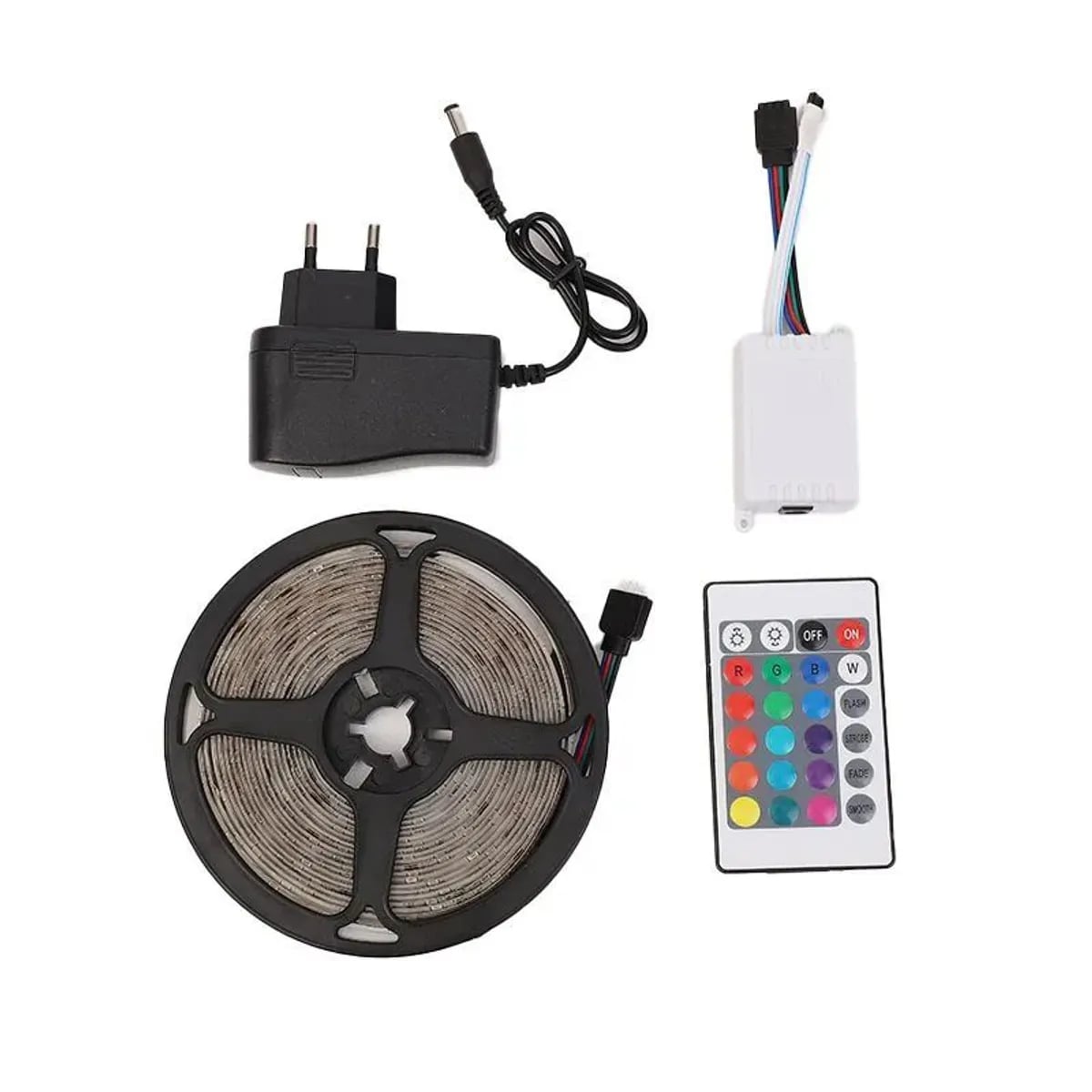TIRA DE LUCES LED MULTICOLOR 5M PARA TV Y CUARTO GAMER - 6
