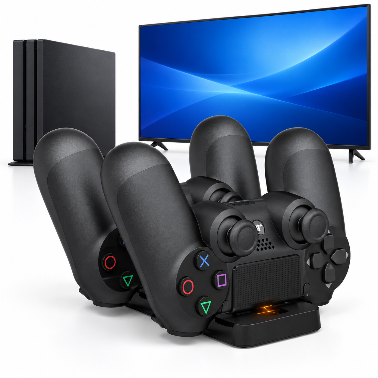 CARGADOR DOBLE USB PARA CONTROLES PS4 SLIM Y PRO - 2