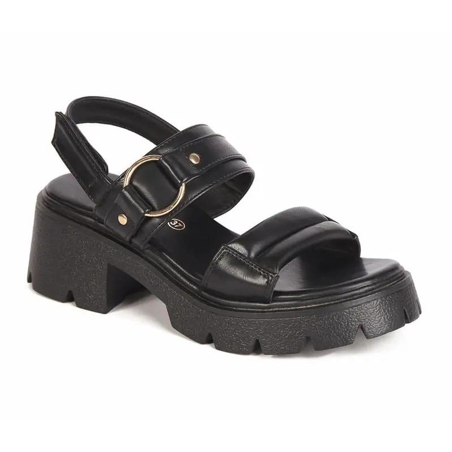 SANDALIA MUJER STHEF CASUAL NEGRO 7830 - 1