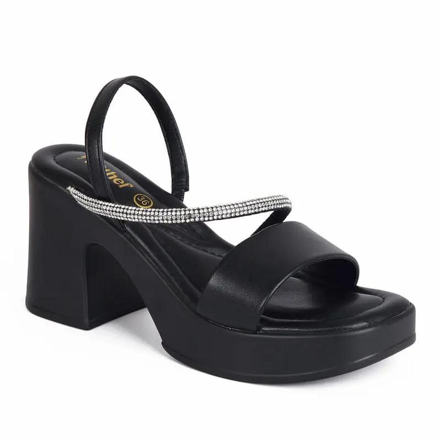 SANDALIA MUJER STHEF CASUAL NEGRO 7829 - 1