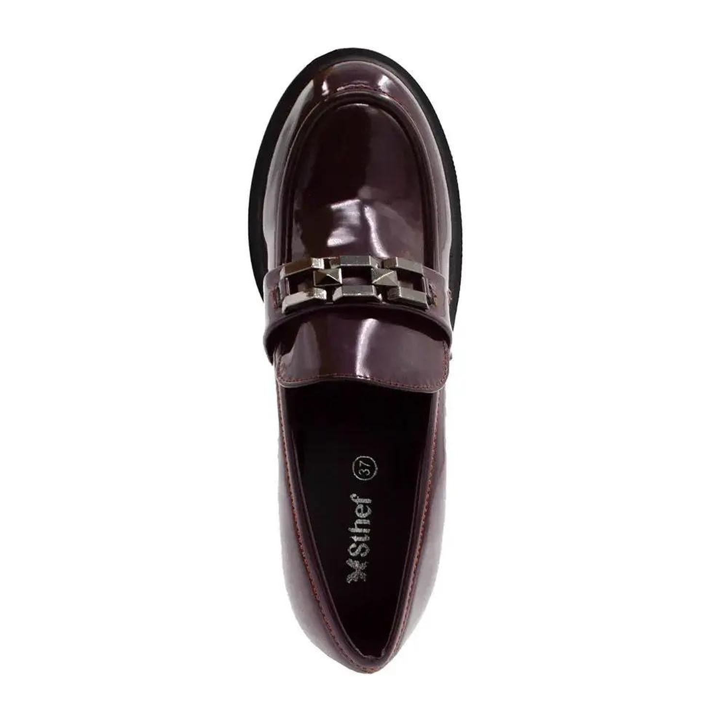 MOCASIN MUJER STHEF BURGUNDY 8105 ROJO 1128660 - 3