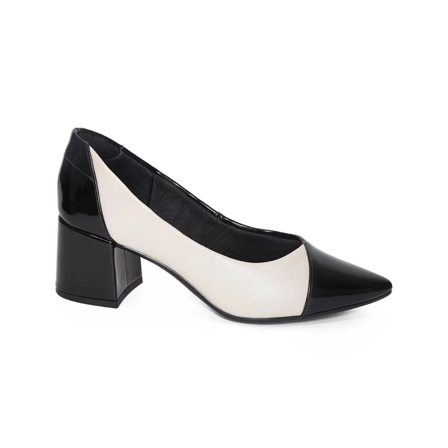 ZAPATO MUJER MIKAELA VESTIR PRETO OFF WHITE 1534-038-242 87637 - 1