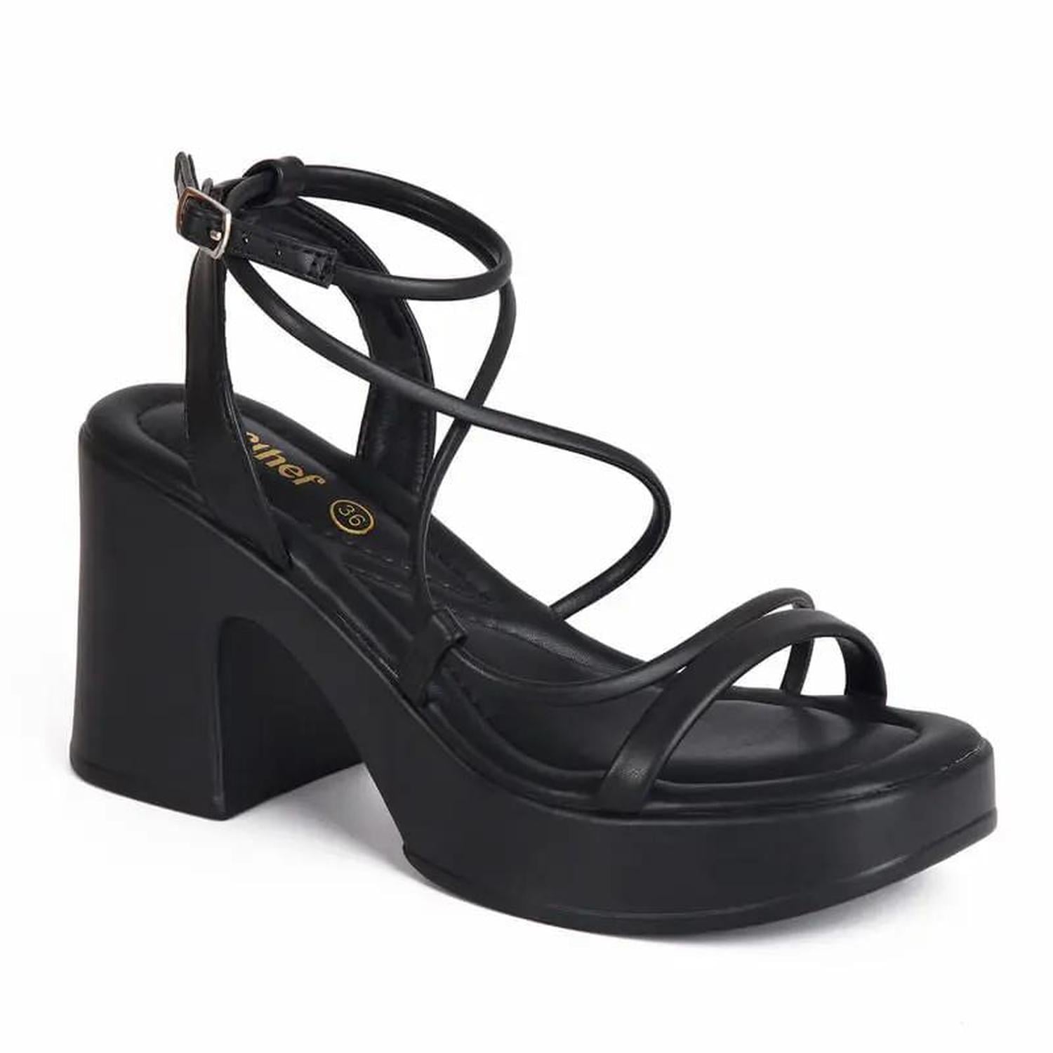 SANDALIA MUJER STHEF CASUAL NEGRO 7797 - 1