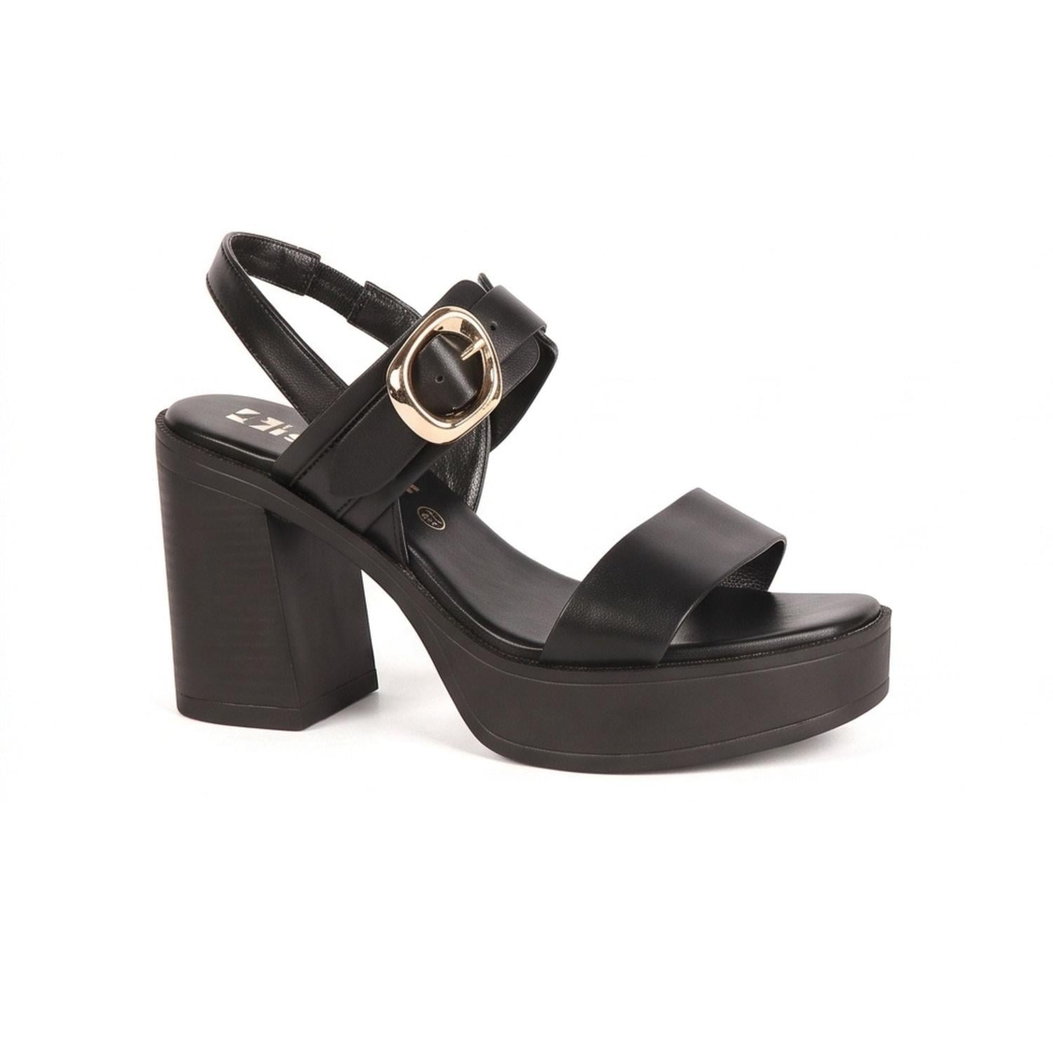 SANDALIA MUJER STHEF CASUAL NEGRO 7858 COLOR NEGRO - 1107185 - 5