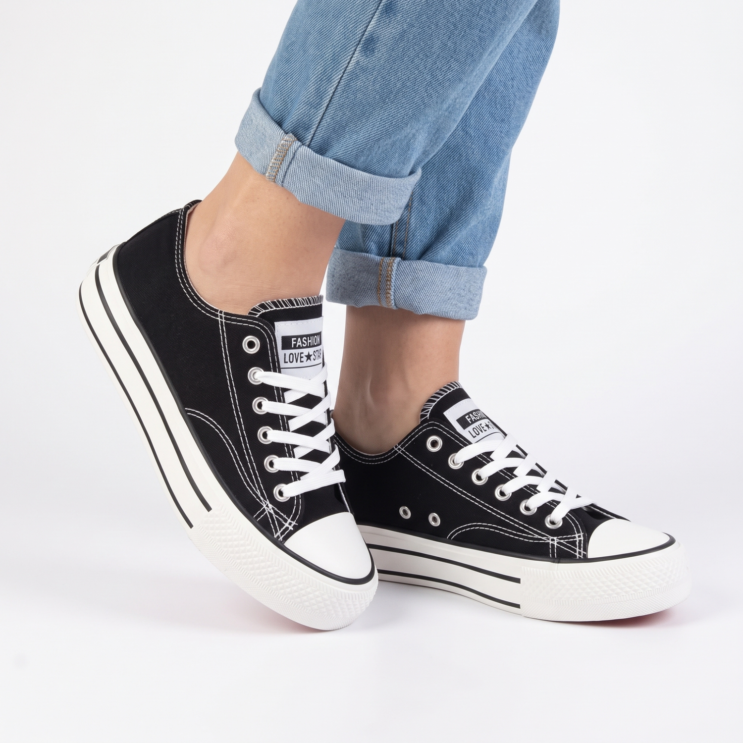 ZAPATILLA MUJER STHEF CASUAL NEGRO 8079 NEGRO 1123449 - 5