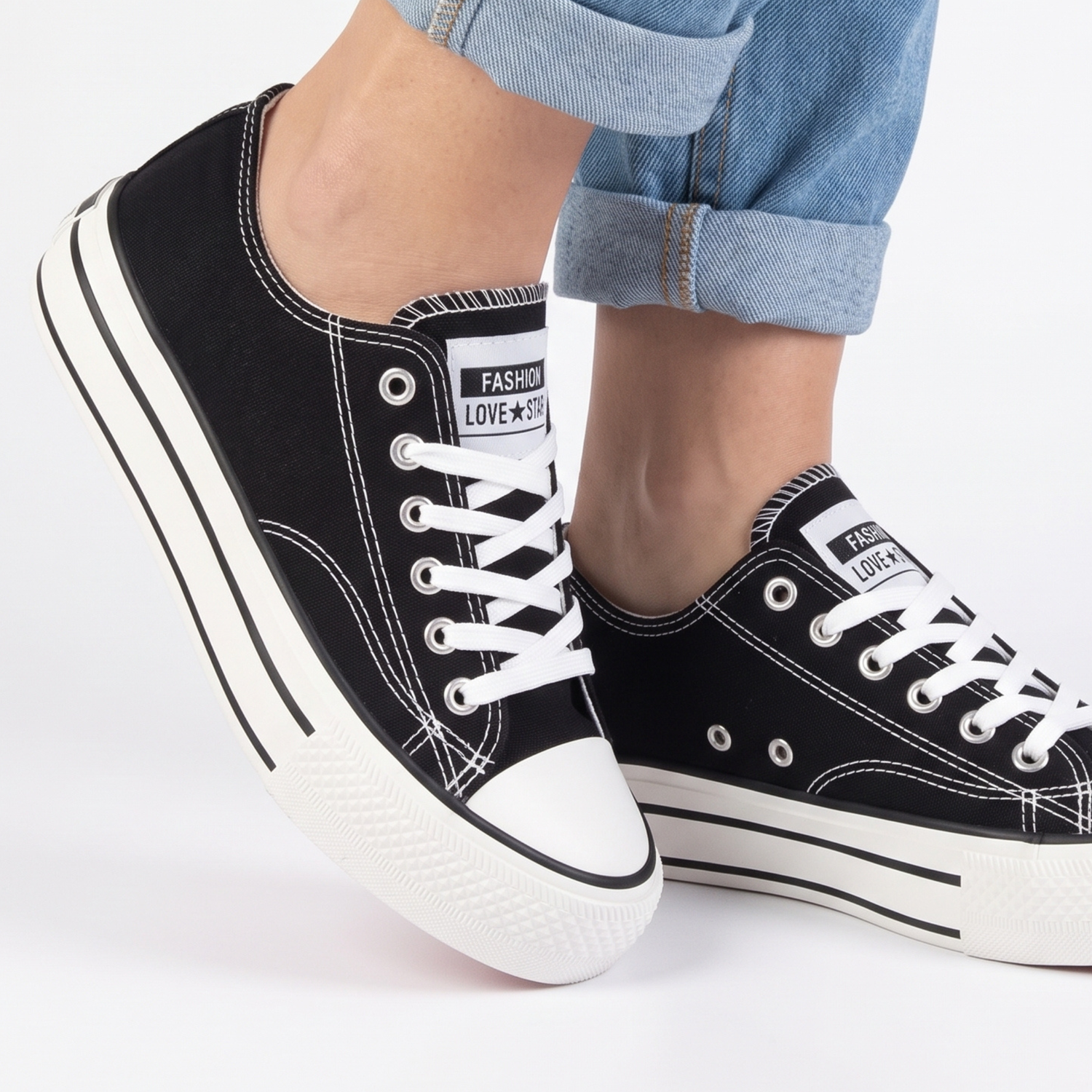 ZAPATILLA MUJER STHEF CASUAL NEGRO 8079 NEGRO 1123449 - 7